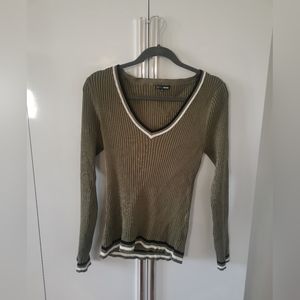 Plus olive green top